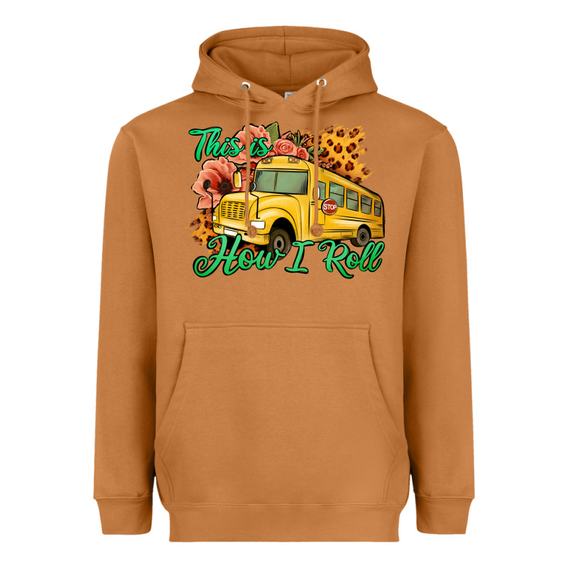 This Is How I Roll Woman Bus Driver Heavyweight Hoodie by Jasminsmagicworld | Teevron