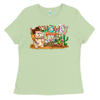Matcha Easter Howdy Peeps Bunny Ladies Tee - CowhideDigitalArt