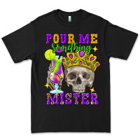 Black skull pour me something mister Premium Tee - FaDigitalArtStudio