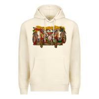 Sandshell Christmas goats Premium Hoodie - BarkalooDesign