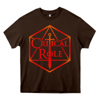Chocolate Brown critical role Heavy Core Tee - DesigneFamous
