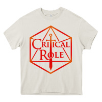 Cream critical role Heavy Core Tee - DesigneFamous