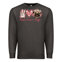 Smoke Peace Love Pugs Premium Sweatshirt - Jasminsmagicworld