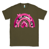 Army Green Breast Cancer rainbow Classic Tee - FaDigitalArtStudio