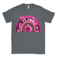 Charcoal Heather Breast Cancer rainbow Classic Tee - FaDigitalArtStudio