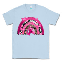Dusty Blue Breast Cancer rainbow Classic Tee - FaDigitalArtStudio