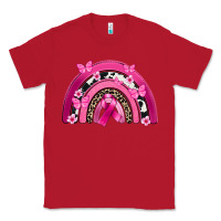 Red Breast Cancer rainbow Classic Tee - FaDigitalArtStudio