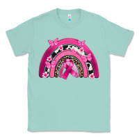 Seafoam Breast Cancer rainbow Classic Tee - FaDigitalArtStudio