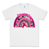 White Breast Cancer rainbow Classic Tee - FaDigitalArtStudio
