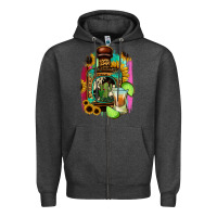 Charcoal Heather tequila and lime Zipper Hoodie - Jasminsmagicworld