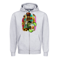 Heather Grey tequila and lime Zipper Hoodie - Jasminsmagicworld