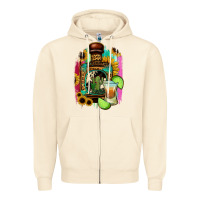 Sandshell tequila and lime Zipper Hoodie - Jasminsmagicworld
