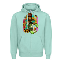 Seafoam tequila and lime Zipper Hoodie - Jasminsmagicworld