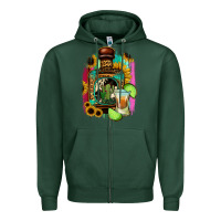 Sports Green tequila and lime Zipper Hoodie - Jasminsmagicworld
