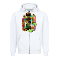 White tequila and lime Zipper Hoodie - Jasminsmagicworld