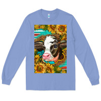 Colony Blue Cute Baby Calf Long Sleeve Tee - LillyAllenDesigns
