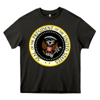 Asphalt fake seal of the president of the united states Heavy Core Tee - DesigneFamous