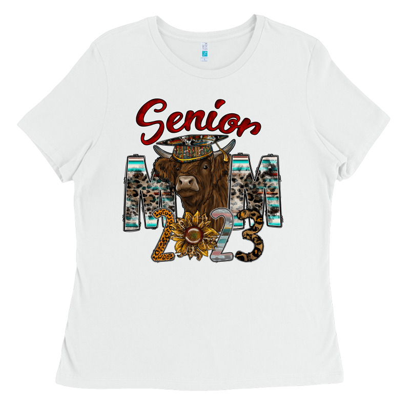 Senior Mom 2023 Ladies Tee by CowhideDigitalArt | Teevron