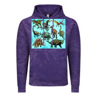 Cloud Purple dinosaurs tumbler Vintage Hoodie - Artiststas