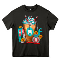 Asphalt Dentist Cold Drink Frappe Heavy Core Tee - FaDigitalArtStudio