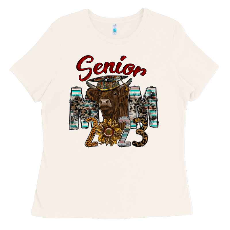 Senior Mom 2023 Ladies Tee by CowhideDigitalArt | Teevron