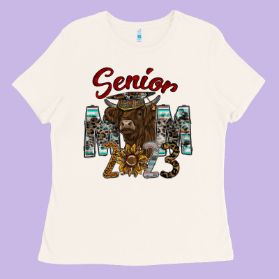 Senior Mom 2023 Ladies Tee Designed By Cowhidedigitalart