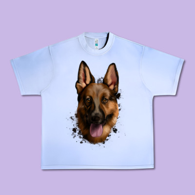 German Shepherd Urban Heavy Tee Designed By Jasminsmagicworld