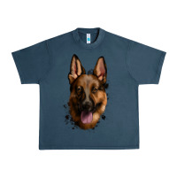 Midnight Navy German Shepherd Urban Heavy Tee - Jasminsmagicworld