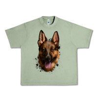Oil Green German Shepherd Urban Heavy Tee - Jasminsmagicworld