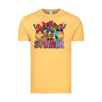 Vintage Mustard Hello summer Gnome Vintage Tee - CowhideDigitalArt