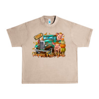 French Oak Farm Happy Fall Y'all Urban Heavy Tee - CowhideDigitalArt