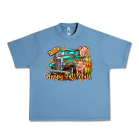 Pebble Blue Farm Happy Fall Y'all Urban Heavy Tee - CowhideDigitalArt