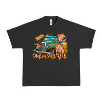 Pigment Black Farm Happy Fall Y'all Urban Heavy Tee - CowhideDigitalArt