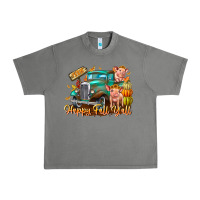 Tornado Farm Happy Fall Y'all Urban Heavy Tee - CowhideDigitalArt