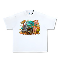 White Farm Happy Fall Y'all Urban Heavy Tee - CowhideDigitalArt