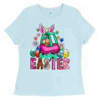 Baby Blue Easter Ladies Tee - CowhideDigitalArt