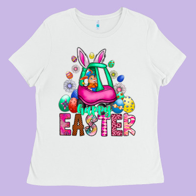 Easter Ladies Tee Designed By Cowhidedigitalart