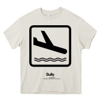Cream sully movie silhouette Heavy Core Tee - DesigneFamous