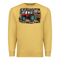 Antique Gold western tracktor Premium Sweatshirt - RanaPortraitStore