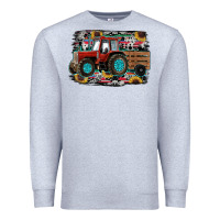 Heather Grey western tracktor Premium Sweatshirt - RanaPortraitStore