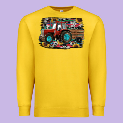 Western Tracktor Premium Sweatshirt Designed By Ranaportraitstore