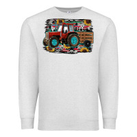 Oatmeal Heather western tracktor Premium Sweatshirt - RanaPortraitStore