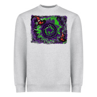 Heather Grey halloween witch hat backgraund Heavyweight Sweatshirt - RanaPortraitStore