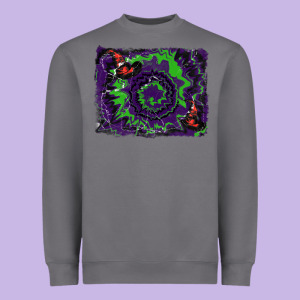 Halloween Witch Hat Backgraund Heavyweight Sweatshirt Designed By Ranaportraitstore