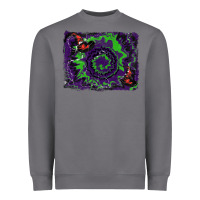 Storm halloween witch hat backgraund Heavyweight Sweatshirt - RanaPortraitStore