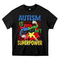 Black Autism is my superpower Autism Awareness Day Heavy Core Tee - FaDigitalArtStudio