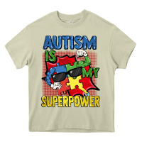 Autism Is My Superpower Autism Awareness Day Heavy Core Tee | Teevron