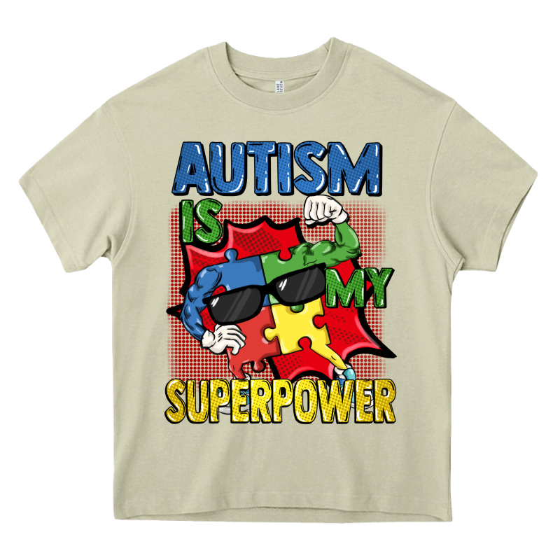 Autism Is My Superpower Autism Awareness Day Heavy Core Tee by FaDigitalArtStudio | Teevron