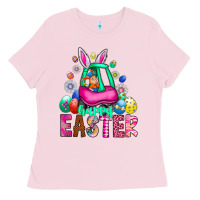 Bubblegum Pink Easter Ladies Tee - CowhideDigitalArt
