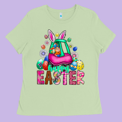 Easter Ladies Tee Designed By Cowhidedigitalart